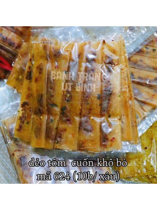 Bánh Tráng Dẻo Tôm Cuốn Khô Bò mã 624